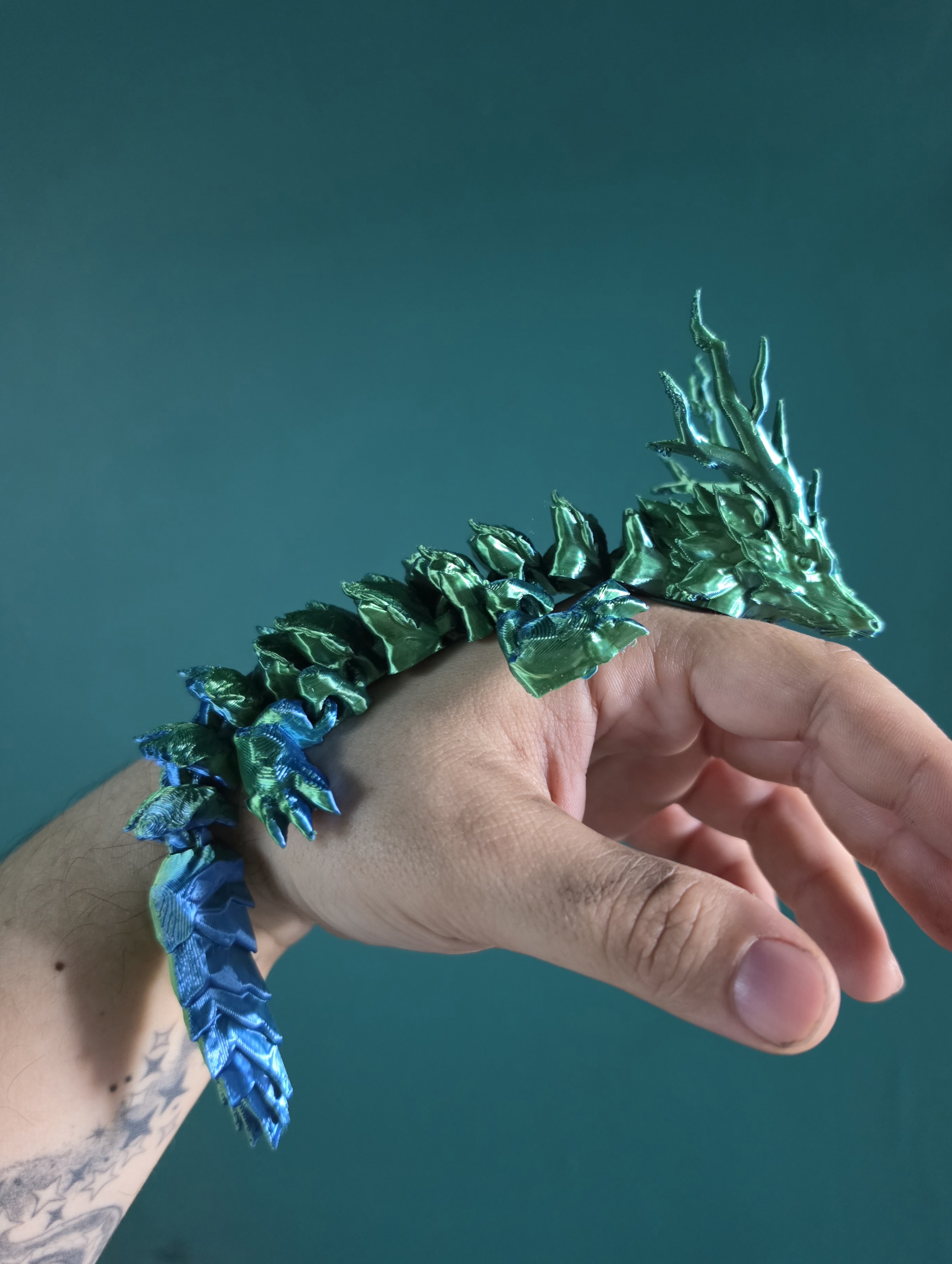 Miniatura 1 do modelo 3D Articulated Forest Dragon