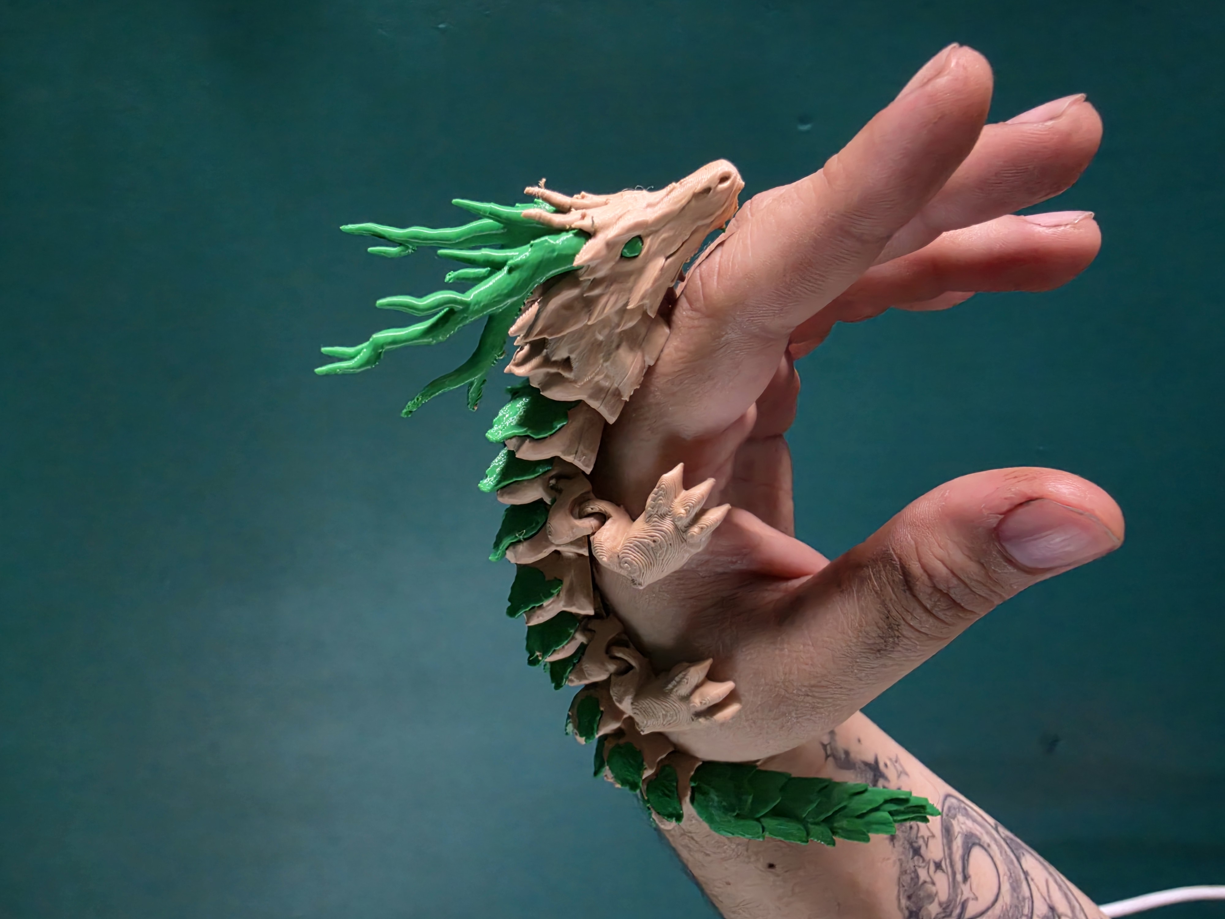 Miniatura 3 do modelo 3D Articulated Forest Dragon