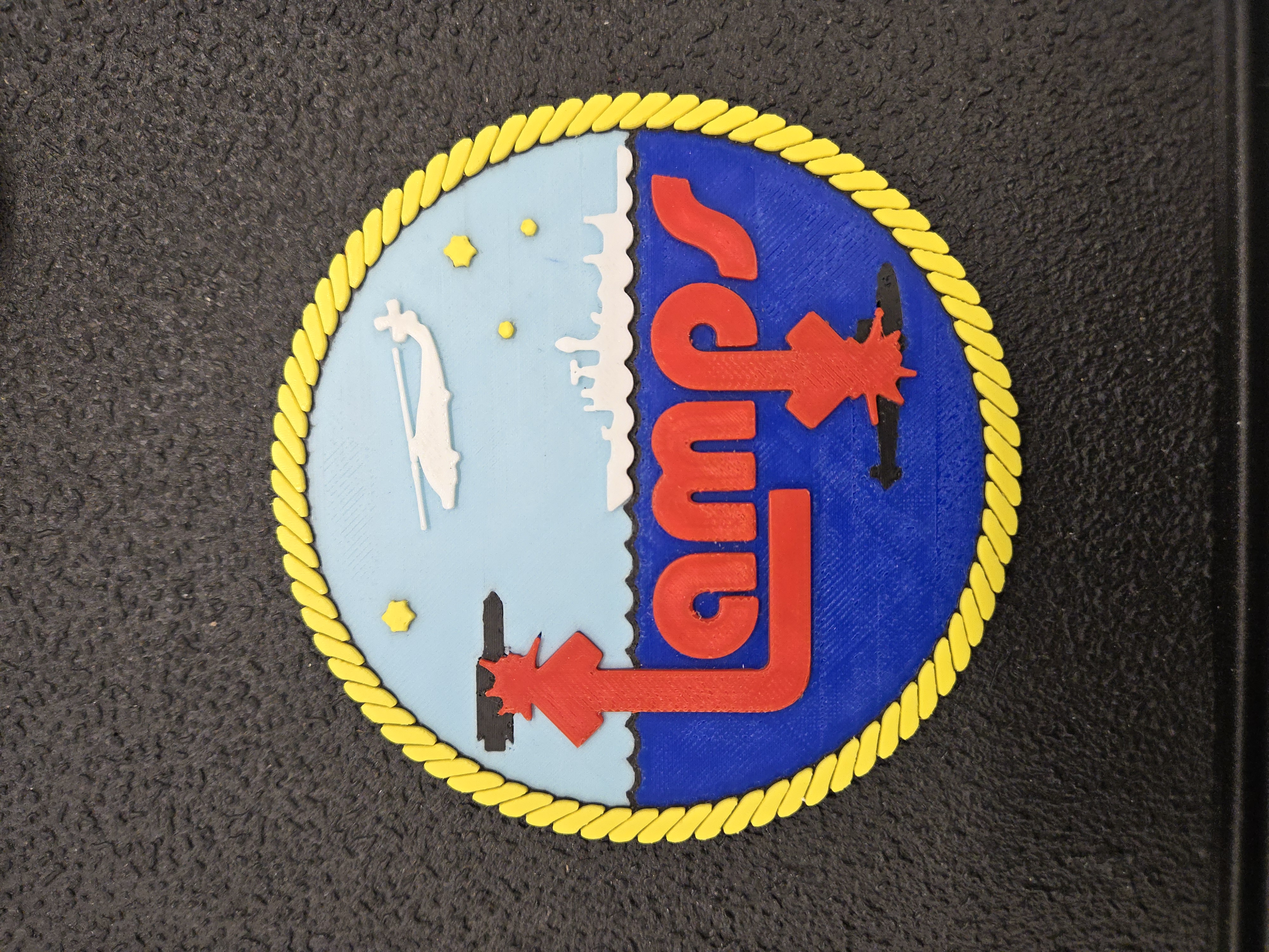 Miniatura 3 do modelo 3D US Navy LAMPS Logo Patch