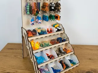 Keychain and Jewelry Display Trays Organizer Boxes