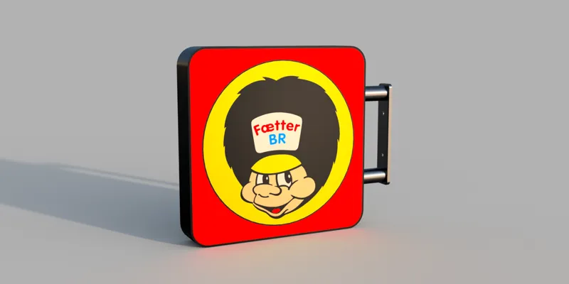 "Fætter BR" Sign / Light box