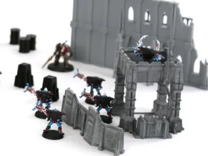 Poste de commandement pour jeu de figurines