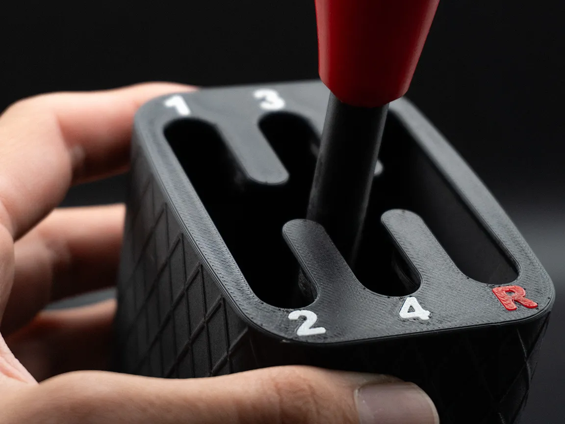 Gear Shift Fidget Toy XXL - Print In Place view 4