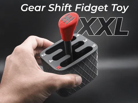 Gear Shift Fidget Toy XXL - Print In Place