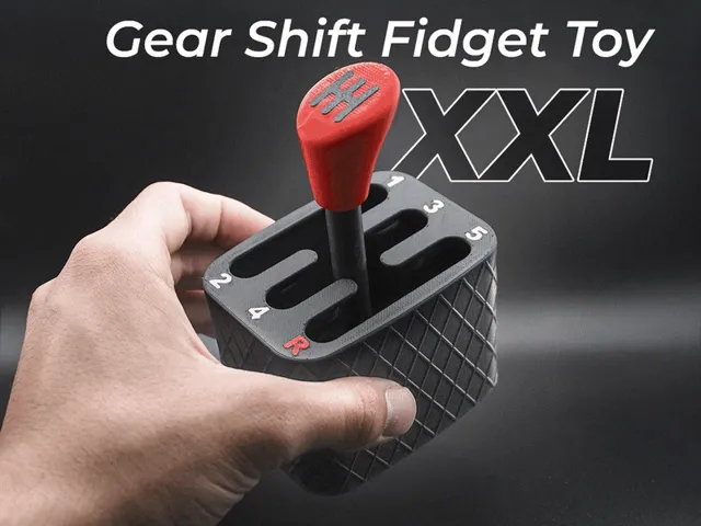 Gear Shift Fidget Toy XXL - Print In Place
