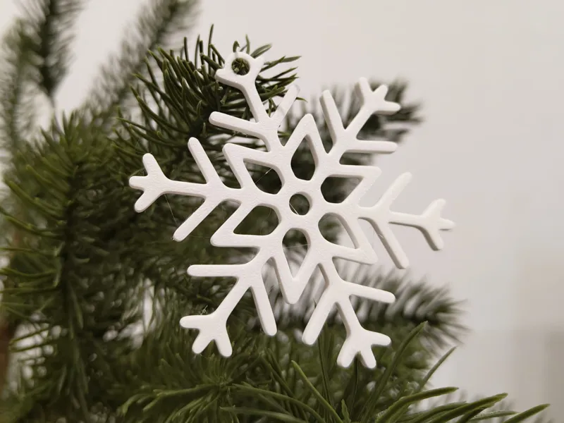 Snowflake 1 Tree Decor/Keychain