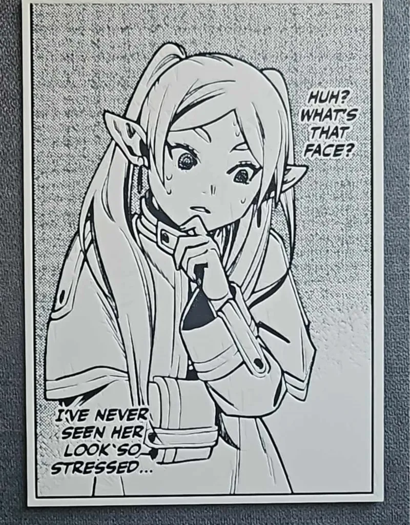 Confused Frieren Manga Panel Hueforge