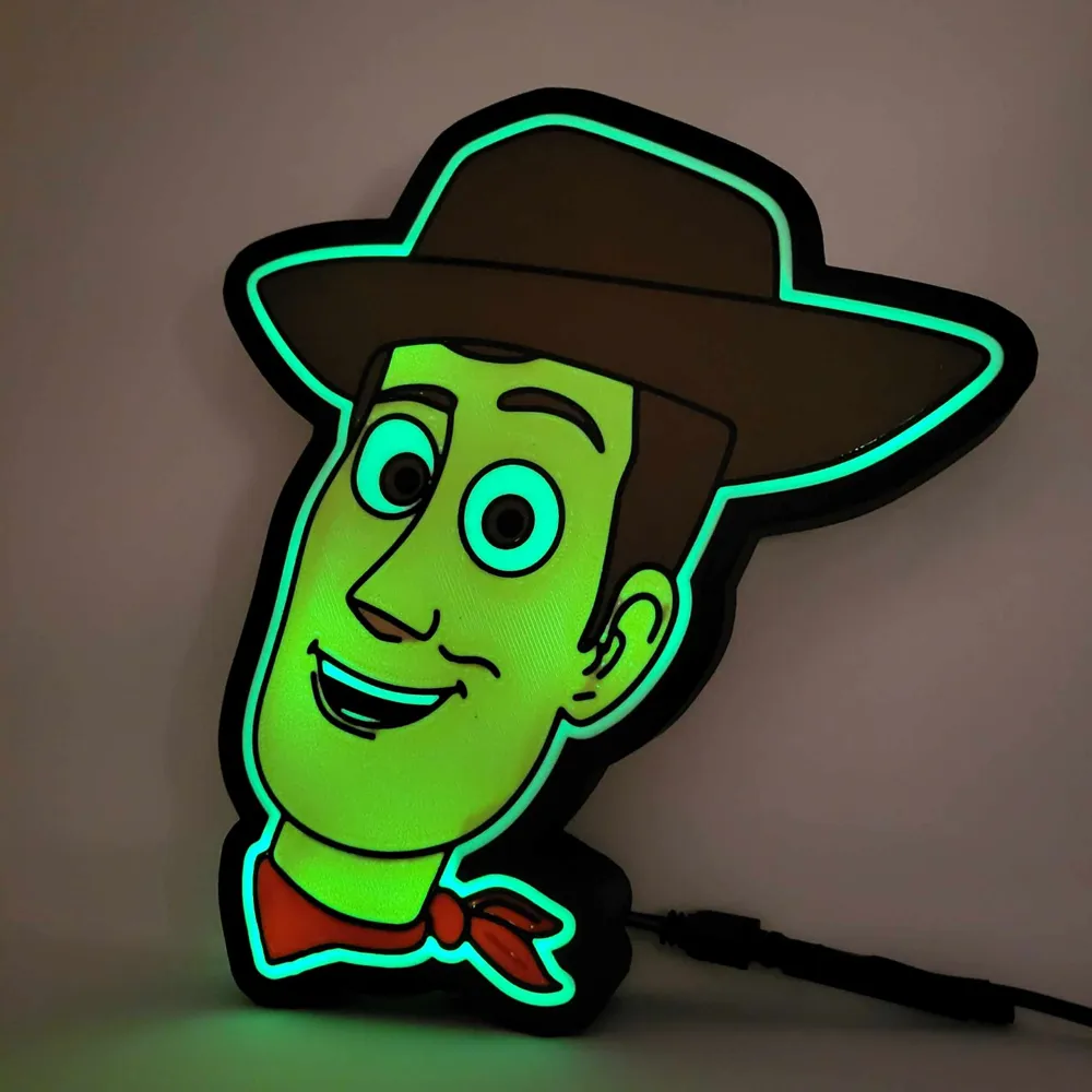 Woody - Toy Story | LED Light Box - Free 3D Print Model - MakerWorld