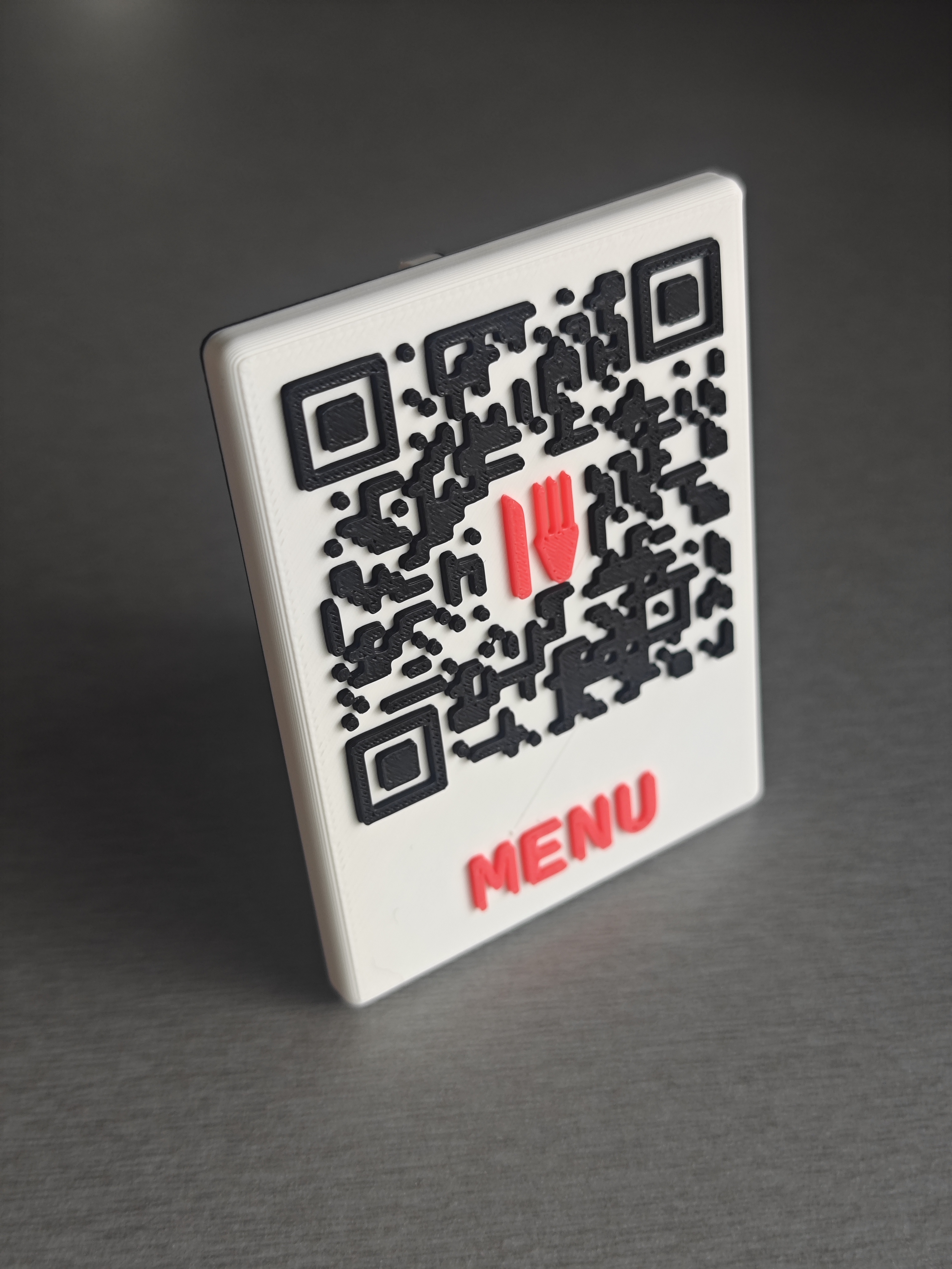 Miniatura 2 do modelo 3D Parametric Restaurant Menu QR Code Stand