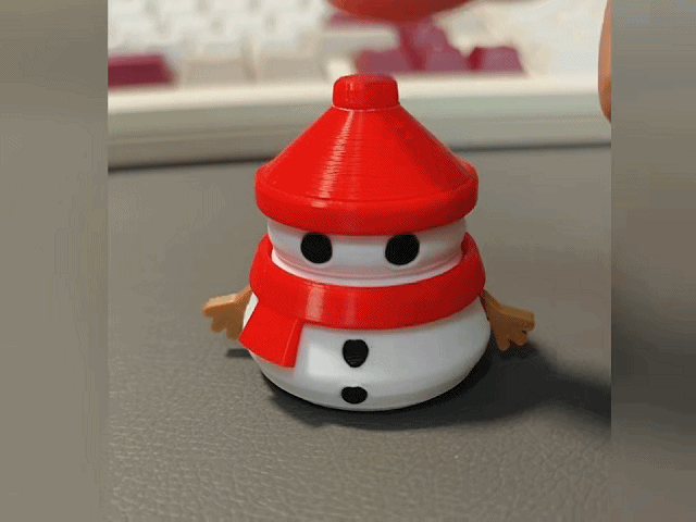 小雪人点击解压玩具