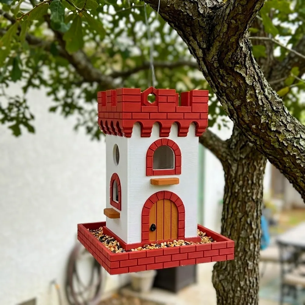 Castle Bird Feeder - Multi-Part Design - No AMS - Free 3D Print Model ...