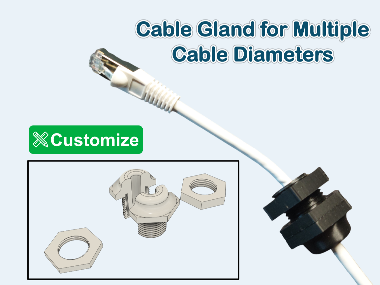 Cable Gland for Multiple Cable Diameters