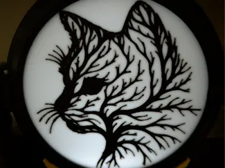 NatureCat Tea Light Scene