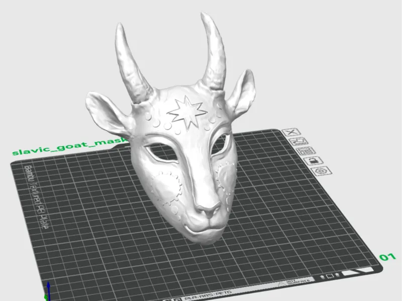 Slavic Folklore Goat Mask