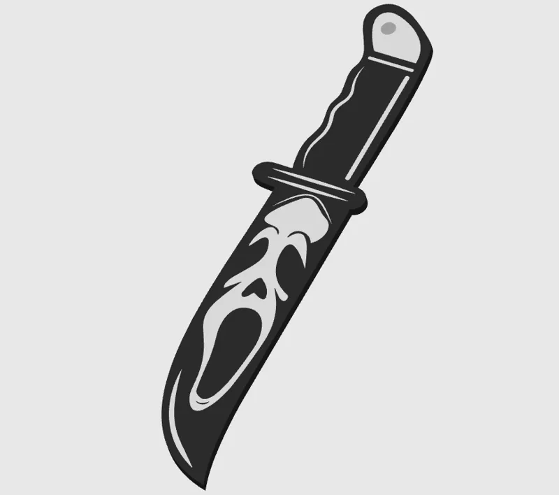 Ghost Face Keychain
