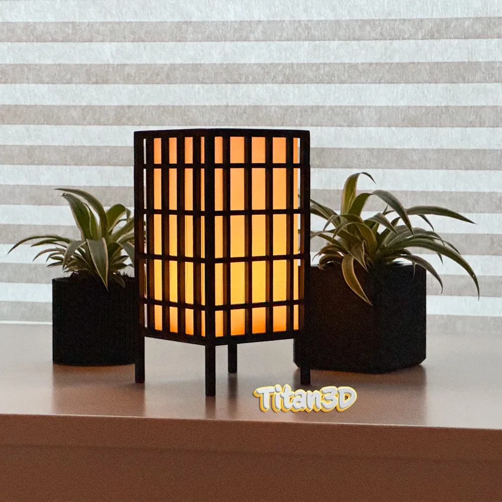 Tea Light Mini Shoji Lamp by Titan3D - MakerWorld
