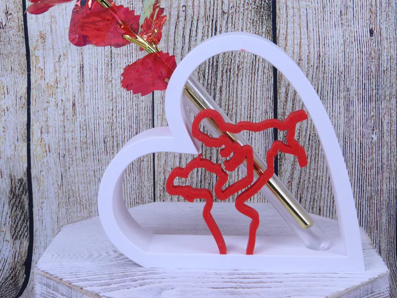 Mothers Day Vase with mother and baby silhouette