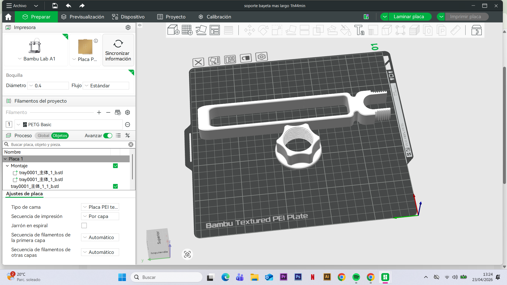 Miniatura 2 do modelo 3D 抹布挂架（纯打印件）V2.0