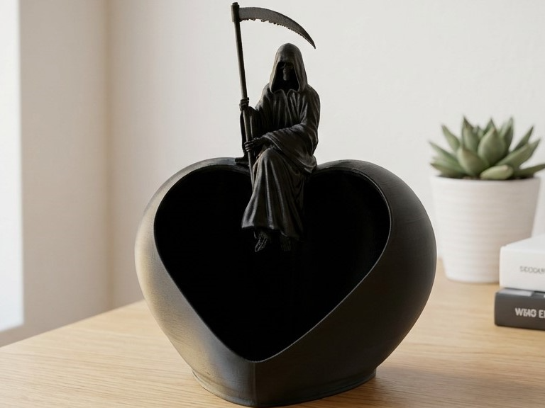 Grim Heart Catchall Bowl — Gothic Heart Tray