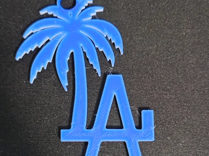 LA Palm Tree Keychain