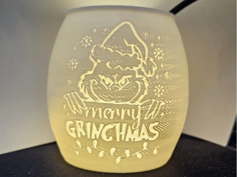 Teelicht Merry Grunchmas Weihnachtslicht