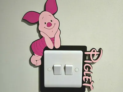 Disney Piglet UK Light Switch Cover Plate