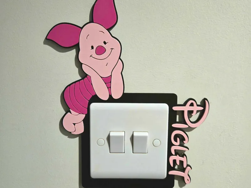 Disney Piglet UK Light Switch Cover Plate