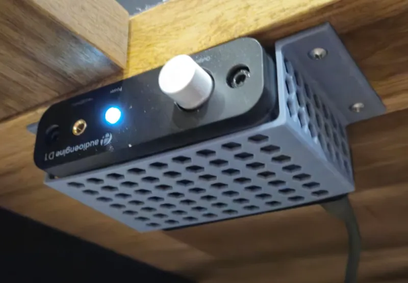 Under‑Desk Mounting Bracket for Audioengine D1 DAC