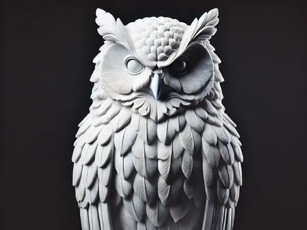 Statue de hibou