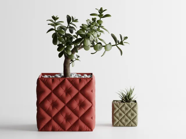 Inflated soft Cloth Planter Plant Pot Vase Series7