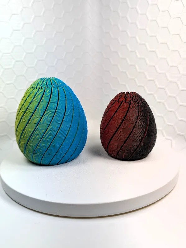 Embossed Twisty Dragon Egg (12 or 20 Slices) view 4