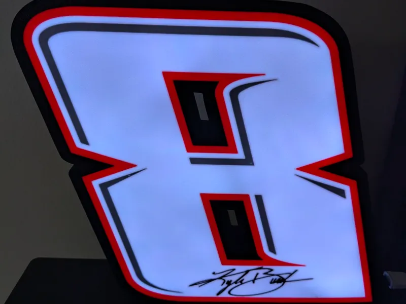 Kyle Busch Number Lightbox