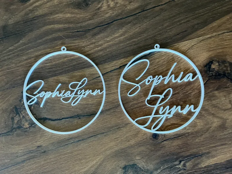 Ring mit Namen SophiaLynn z.B: als Deko