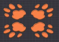 TPU Paw Pads - 0.2mm layer, 4 walls, 20% infill