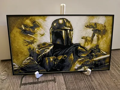 HueForge Mandalorian