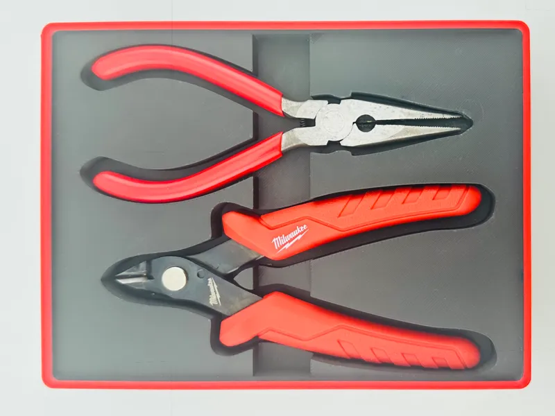 Milwaukee Flush Cutters & Pliers Gridfinity (SGS)