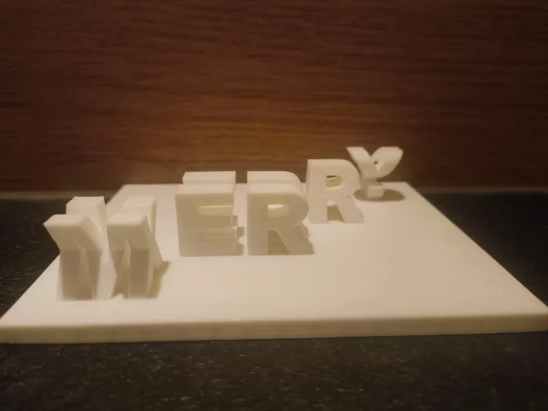MERRY XMAS Flip Text