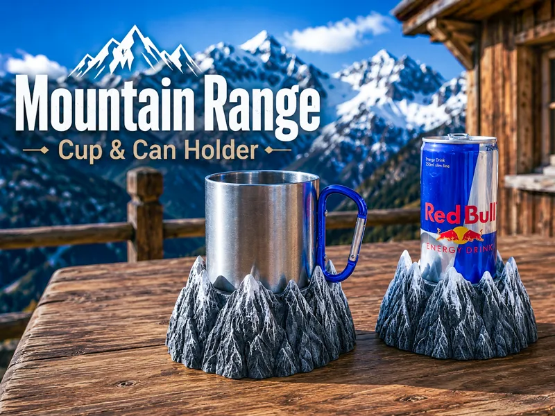 Mountain Range Cup & Can Holder 