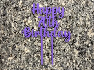 70th Birthday Cake Topper