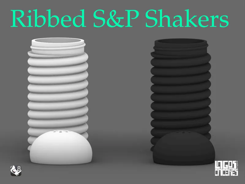 Ribbed Salt & Pepper Shaker