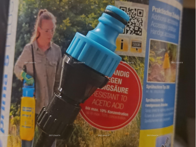 Drucksprüheradapter auf Gardena