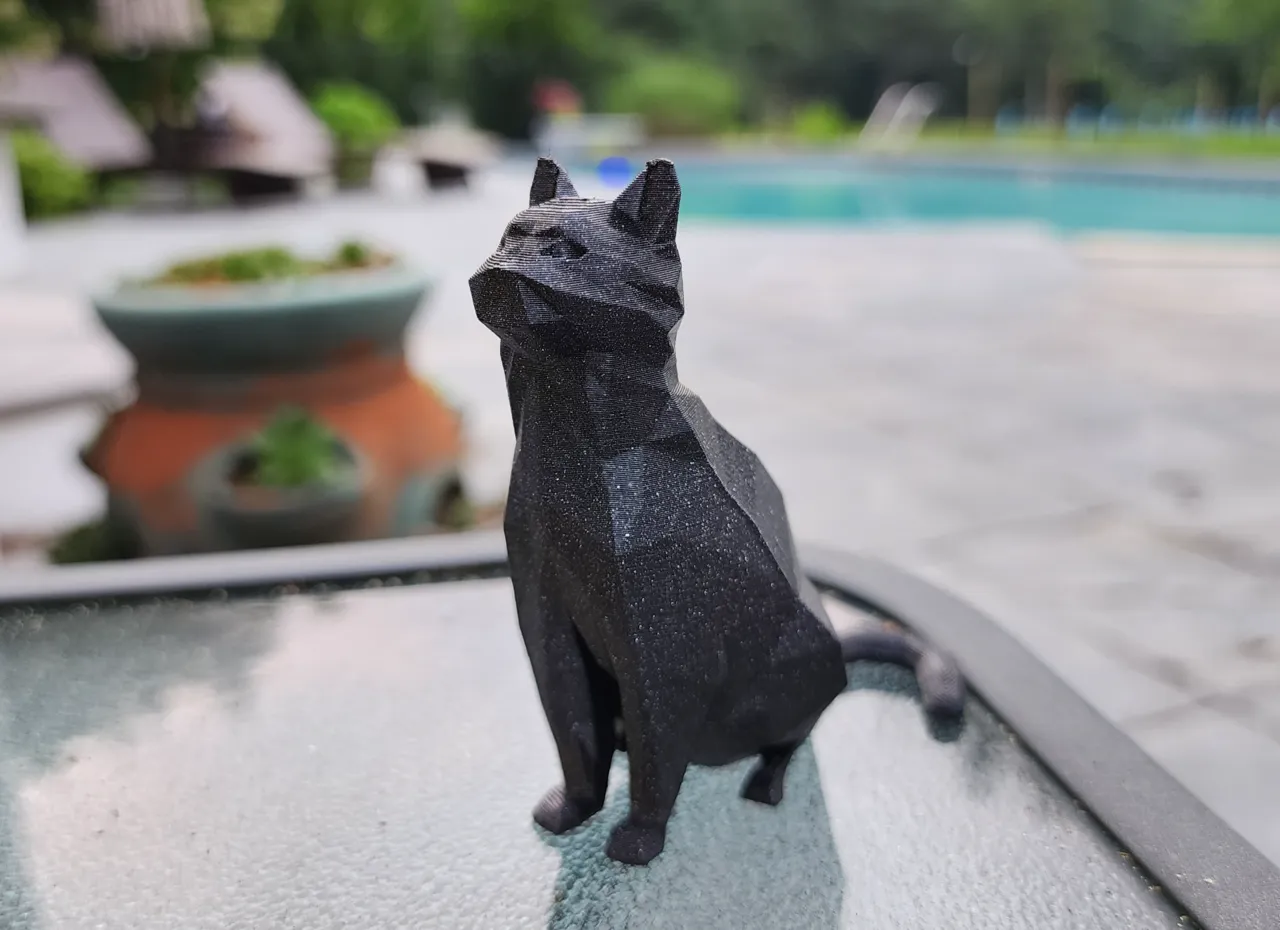 Low Poly Cat (No supports) view 2