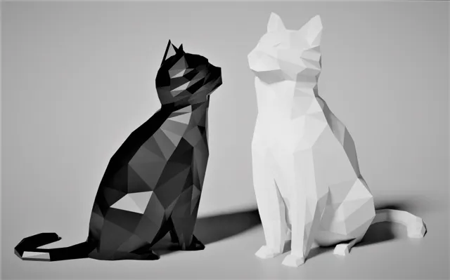 Low Poly Cat (No supports)