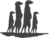 Déco murale suricate en 2D — photo 2