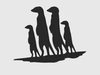 Déco murale suricate en 2D — photo 1