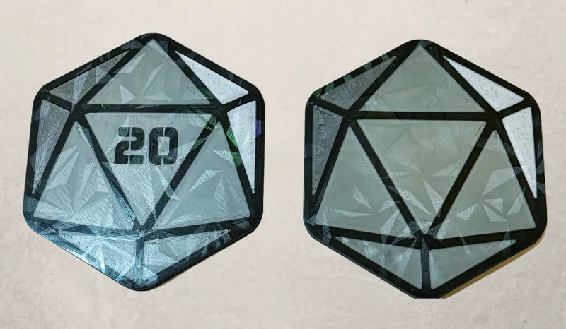 D20 Customizable Coaster (multicolor)