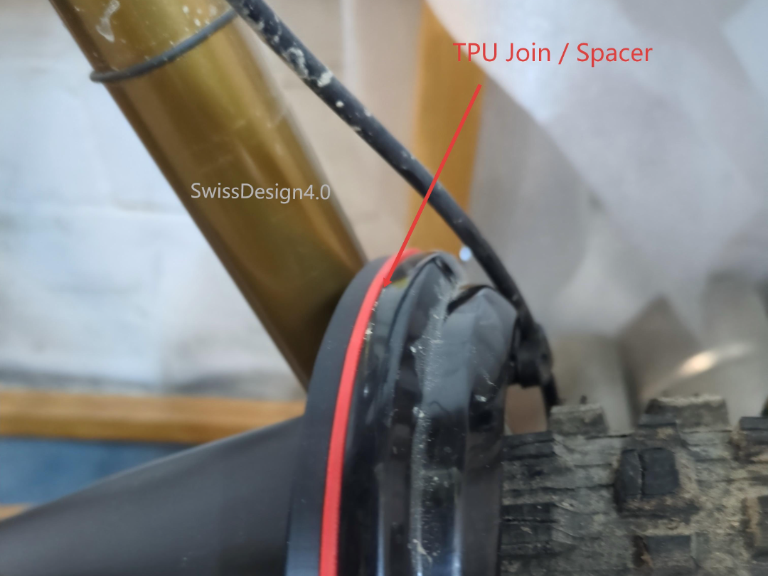 Fox 34/36/38 Fork Mud Guard – TPU Joint / Spacer