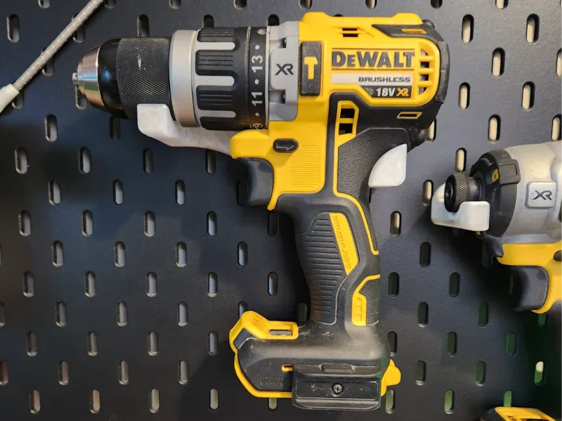 Dewalt 18VXR Drill Skadis Pegboard Mount
