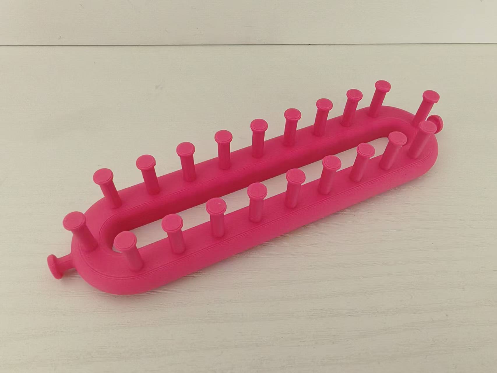 Miniatura 2 do modelo 3D 织围巾长形毛线手工编织器（一体化打印）