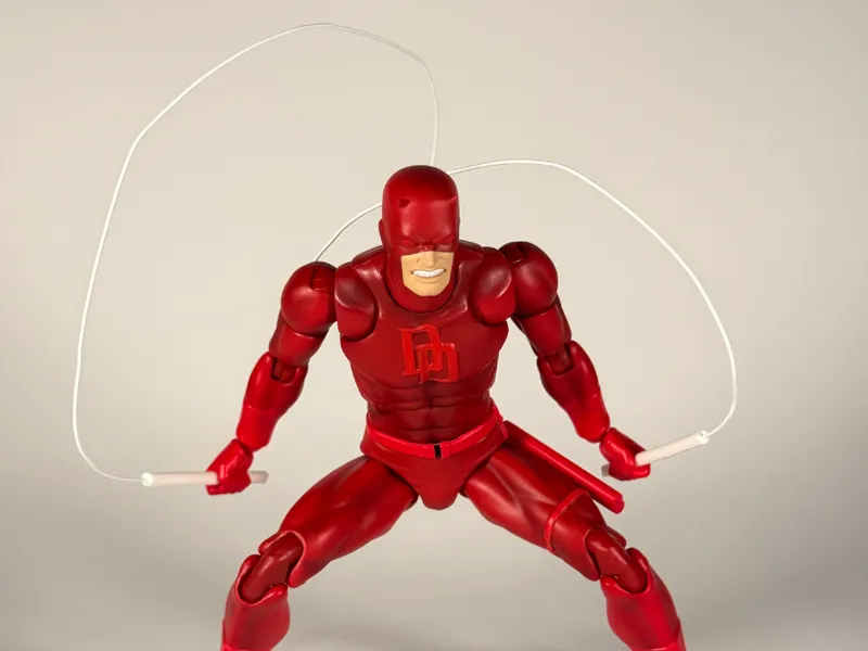 Replacement wired billy clubs for Mafex Daredevil